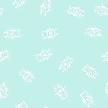 Felt pocket line vector seamless pattern Stockillustratie