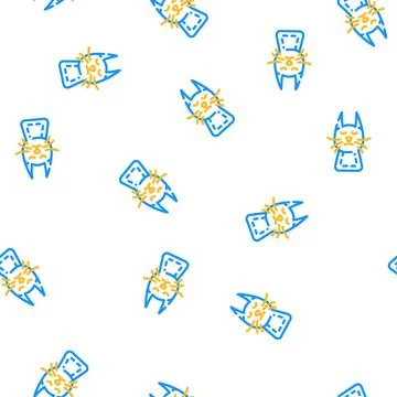 Felt pocket vector seamless pattern Stockillustratie