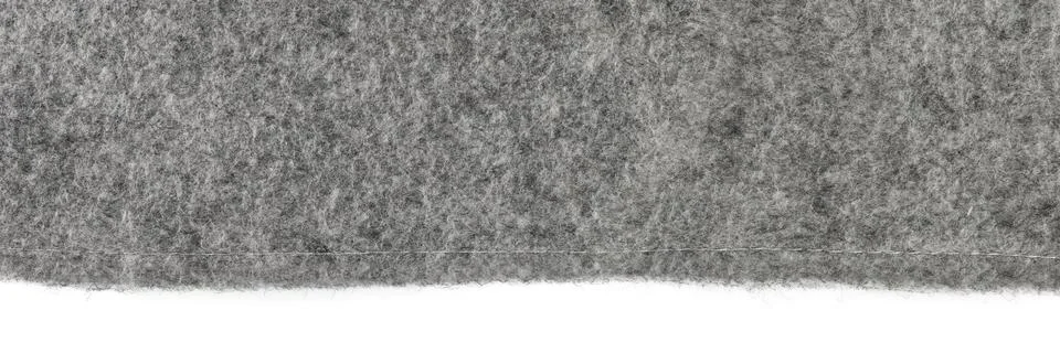 Felt texture. Texture of gray felt isolated on white background. Abstract Stock Photos
