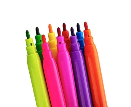Felt Tip marker Pens. Stock Photos