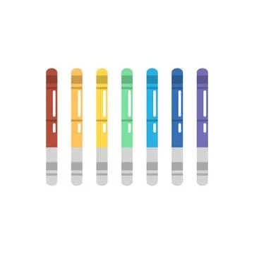 Felt-tip pen illustration Stock Illustration