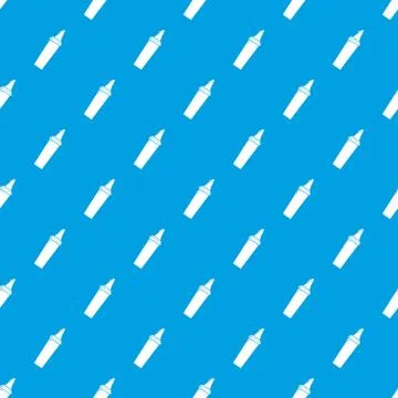 Felt tip pen pattern vector seamless blue Illustrazione stock