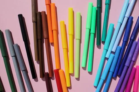 Felt-tip pens Stock Photos