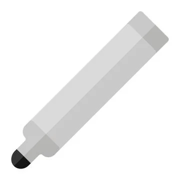 Felt-tipped icon in Flat Style. Color Fill. Isolated on White Background Stock Illustration
