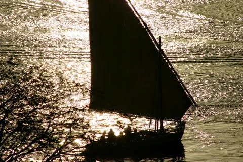Felucca boat Stock Photos