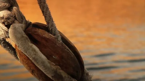 Felucca rigging on the Nile Stock Footage 64715044
