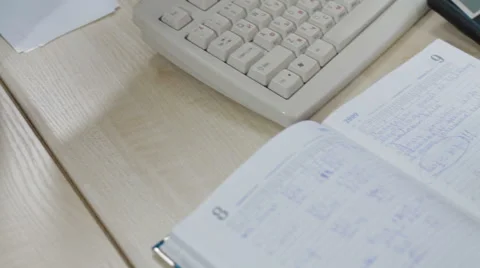 Female accountant taking notes Stock-Footage 62397006