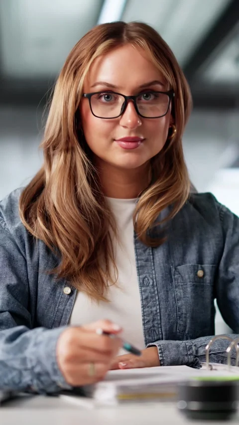 Female Accountant Working On Laptop Computer In Office Stock Footage 311736894