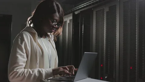 Female African American Programmer Stock-Footage 162459147