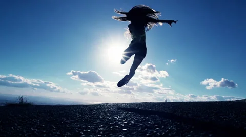 Female In the Air Video stock 33577353
