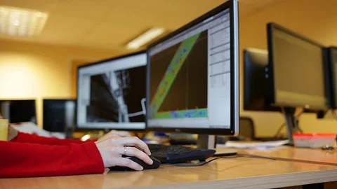 Female architect or engineer designing building Video stock 70108958