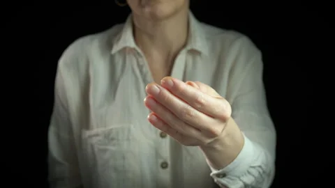 Female ask for bread Stock Footage 309557833