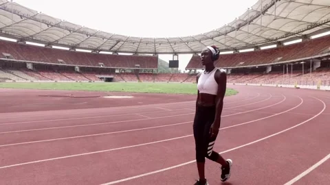 Female Athlete Stock Footage 255621110