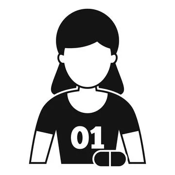 Female athlete using performance enhancing drugs and doping Stock Illustration
