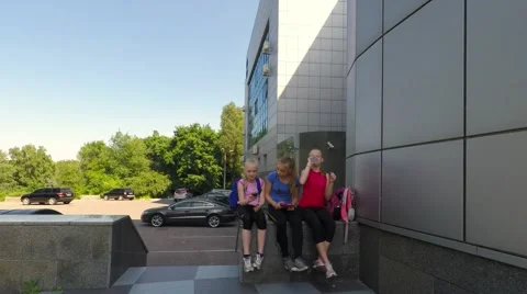 Female athletes after exercise doing SELF Stock-Footage 51605072