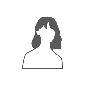 Female avatar Illustrazione stock
