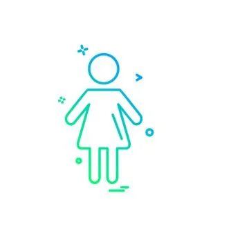 Female avtar icon design vector Stock Illustration