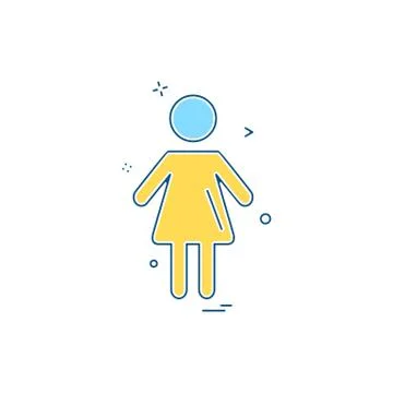 Female avtar icon design vector 스톡 일러스트