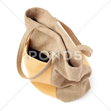 Female bag isolated over the white background Stock Photos