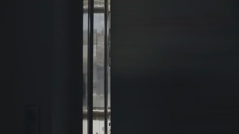 Female banker going out of elevator Stock Footage 121142845