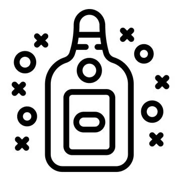 Female birth control method icon outline vector. Contraceptive prescription Stock Illustration