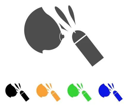Female Breast Sperm Ejaculation Vector Icon Stock Illustration