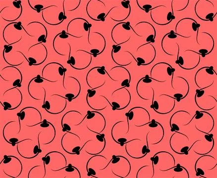 Female breasts pattern seamless. tits background. Beautiful feminine ornament Stock Illustration