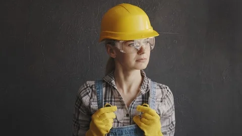 Female builder Stock Footage 108550541