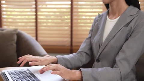 Female call center operator or customer service helpdesk staff. Blithe Stock Footage 264021784