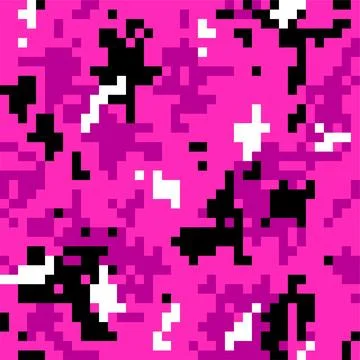 Female camouflage pattern Stock Illustration