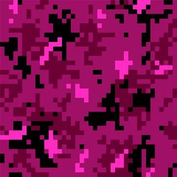 Female camouflage pattern Stock Illustration