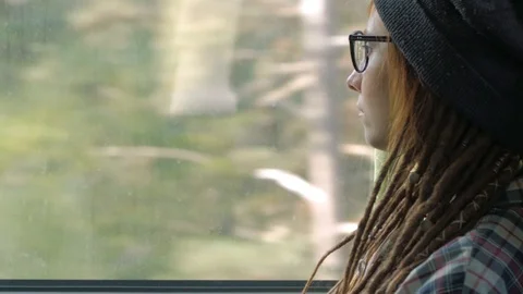 Female in the car Stock Footage 101978965