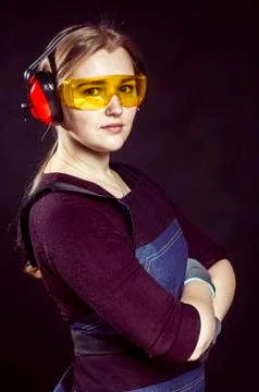 Female carpenter Stock Photos