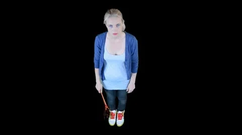 Female celebrating Stock Footage 8948295