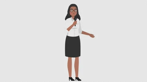 Female characters talking on the microphone Stock-Footage 143653594