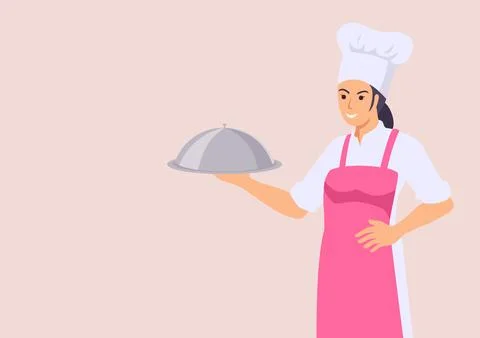 Female chef Stock Illustration