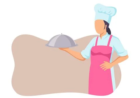 Female chef Stock Illustration