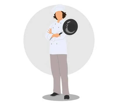 Female chef 库存插图