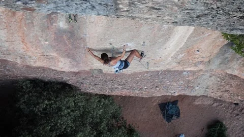 Female climber 12 Stock Footage 252126104