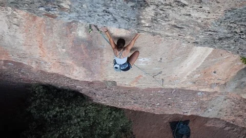 Female climber 13 Stock Footage 252126124