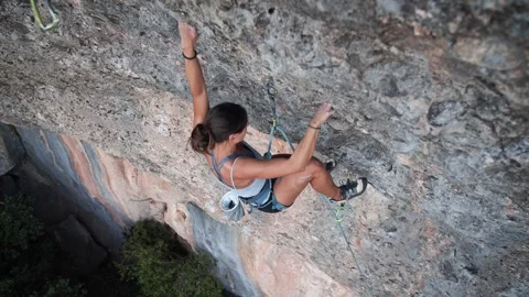 Female climber 21 Stock Footage 252126154