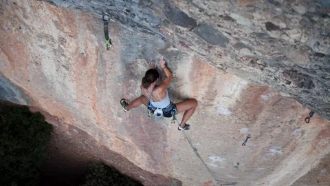 Female climber 5 Stock Footage 252126052
