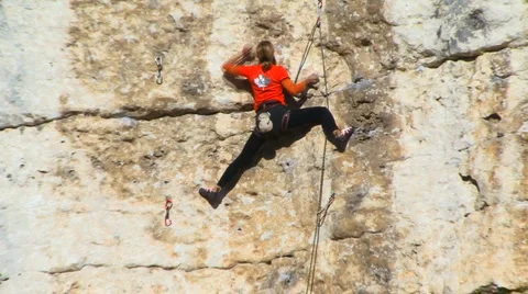 Female Climber Stockbeeldmateriaal 884855