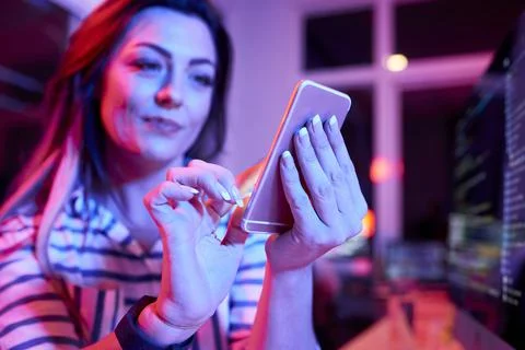 Female Coders Testing New App Stock Photos