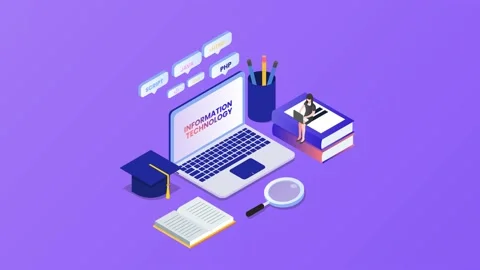 Female college student studying coding lesson Stock Footage 185843186