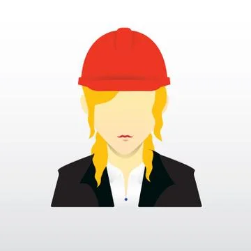 Female construction engineer Stock Illustration
