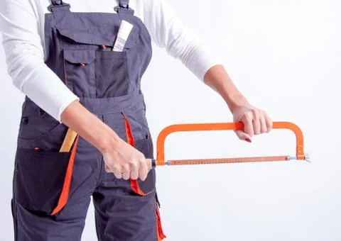 Female construction worker Foto stock