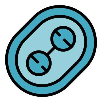Female contraception icon vector flat Stock Illustration