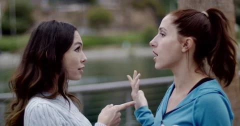 Female conversation 스톡 동영상 63316087