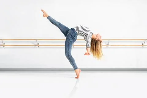 Female dancer in action Stock Photos